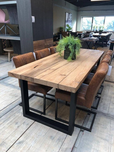 Meubles de balcon de la meilleure qualité, plateau en <span class=keywords><strong>bois</strong></span> avec pieds en métal, table rectangulaire pour piscine, patio, jardin, salle à manger en plein air, <span class=keywords><strong>bar</strong></span> - Product Image 2