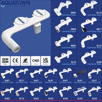 Accessoire de bidet ultra-mince OEM en gros pour toilettes musulmanes, sans électricité, installation facile, eau froide, Shattaf