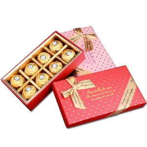 Sang Trọng Thân Thiện Với Môi Sô Cô La Bóng Bao Bì Hộp Macaron Hộp Quà Tặng Tùy Chỉnh Hộp Sô Cô La Với Ribbon - Product Image 6