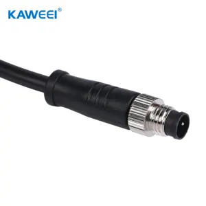 Cable Assembly Companies Waterproof 2P 3P 4P Cable Electric Field Assembly Circular Automotive Panel M8 Connector