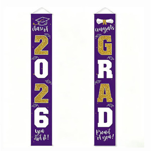 Pancarta de Graduación Clase de 2026, Rectangular, de Plástico Resistente, Decoración para Celebración de Graduación - Product Image 4