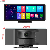 10.26 pouces 4G + 32G Android 8.1 voiture Dvr caméra sur tableau de bord FHD Android Dash caméra avec GPS WiFi enregistreur vidéo numérique