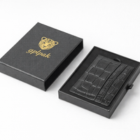 Boîte à tiroir en papier de luxe pour portefeuille, impression personnalisée, boîte cadeau en papier biodégradable, emballage unique, boîte à tiroir en papier cadeau