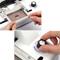 Máquina Manual de Grabado y Relieve para Tarjetas de PVC, Máquina de Grabado de Placas de Identificación con Codificación de Códigos de Barras para Placas de Aluminio y Cobre