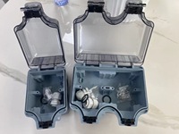 Boîtier de prise électrique étanche IP66 1 gang / 2 gang pour extérieur, résistant aux intempéries