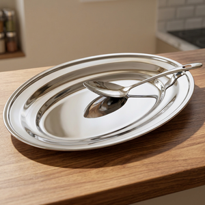 จานรูปไข่เครื่องครัวสแตนเลส - Product Image 4