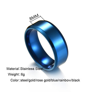 <span class=keywords><strong>Inciso</strong></span> il <span class=keywords><strong>Nome</strong></span> di Alta Lucido Paio di Anelli In Acciaio Inox per le Donne Degli Uomini - Product Image 2