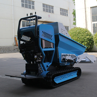 Camion auto-videur à essence de type chenille, Minidumper motorisé à roues, Mini Dumper de jardin