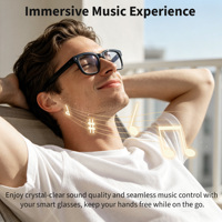 Lunettes Intelligentes Légères et Élégantes avec Caméra, Assistant IA Contextuel, Audio Open-Ear, Wi-Fi 6 pour Traduction en Temps Réel 720P