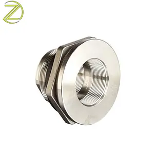 SS Extension Nipple Connector Fittings Conduit Coupling Cable Fitting with Silver Nickel Plated