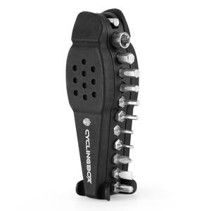 Kit d'outils multifonctionnel en forme de poisson Cyclingbox 13 en 1 pour réparation de pneus de vélo avec clés hexagonales et kit de réparation - Product Image 2