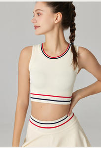 Atacado Moda Seamless Tops 2pcs Confortável Conjuntos De Tênis <span class=keywords><strong>2</strong></span> Em 1 Shorts Ternos De Golfe <span class=keywords><strong>2</strong></span> Camadas Saias Workout Conjuntos Para As Mulheres - Product Image 6