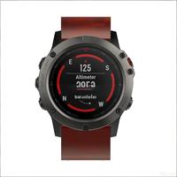 Tali Jam Tangan Kulit Asli Mewah Upro untuk pria 26mm Mudah Dipasang Pengganti Tali Kulit untuk Garmin Fenix 7x/5X