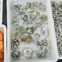 Pyrite naturelle de haute qualité avec grappe de quartz, cristal de chakra de guérison, spécimen brut de pierres précieuses pour souvenirs, vente en gros