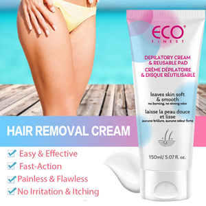 Crema Depilatoria Íntima Indolora e Impecable para Hombres, Eliminación del <span class=keywords><strong>Vello</strong></span> Facial, Axilas, Partes Íntimas, Área del Bikini -648060 Herbal Aloe - Product Image 5