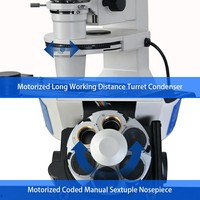 Fluorescence Digital Microscope Automatic Calibration Angled Viewing Fitting Precision Biological Research Tool Lab