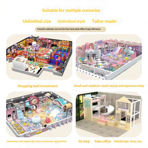Solutions de jeux d'intérieur pour enfants, espace commercial personnalisé pour enfants, grand toboggan, équipement de terrain de jeux d'intérieur avec <span class=keywords><strong>trampoline</strong></span> - Product Image 2