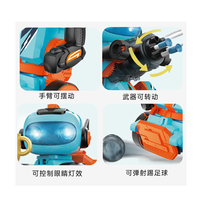 QS Mini Model Plastik DIY Remote Control Mainan Robot Edukatif untuk Anak-Anak - Set Robot Multi-Fungsi Hadiah Anak-Anak