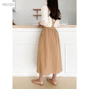 Delantal de lino y algodón para mujer, cómodo regalo para su espalda cruzada, tienda de flores, baberos, personalizado - Product Image 5