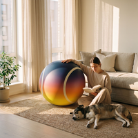 Ballon gonflable en PVC personnalisé OEM, réplique géante de forme de burger, impression numérique multi-tailles, durable, imperméable, pour décoration de fête