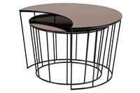 Ensemble de Table à thé en acier inoxydable, de luxe, moderne, pas cher, en marbre, pour salon