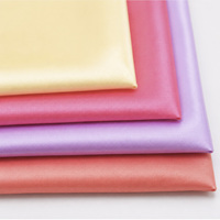 Tissu satiné OEM, lisse et léger, 100% polyester, respirant et antistatique, doublure en satin pour sacs