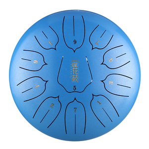 Instruments de Musique à Percussion à Vendre, Kit de Tambours de Poche 11 Notes 12 Pouces, Handpan, Tank <span class=keywords><strong>Drum</strong></span>, Tongue <span class=keywords><strong>Drum</strong></span> en Acier - Product Image 1