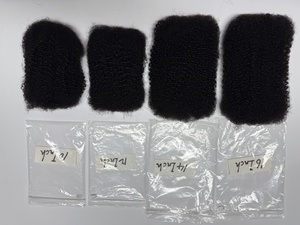 <span class=keywords><strong>Cheveux</strong></span> humains bouclés afro courts en vrac 30g 50g Noir naturel 100% extensions de <span class=keywords><strong>cheveux</strong></span> humains pour tresses torsadées pour femme - Product Image 3