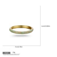 Brazalete de Joyería de Moda con Diseño Exclusivo Personalizado de la Serie Primavera, Chapado en Oro, con Patrón Floral Botánico Esmaltado en Cloisonné