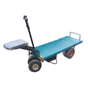 Electric Flat <strong>Cart</strong> Warehouse Handling Transportation Foldable Lifting Platform Warehouse Electric Flat Trolley <strong>Cart</strong> - Product Image 6