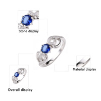 Bagues de fiançailles élégantes en argent sterling 925 pour femmes, zircone cubique de haute qualité, idéales pour les mariages