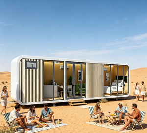 Cabane Apple personnalisée et élégante avec balcon pour complexe de loisirs et villa de vacances privée - Product Image 3