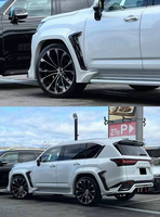 Kit carrosserie large style WD pour Lexus LX600 : Lame avant, jupes latérales, diffuseur arrière, spoiler, kit de passage de roue large
