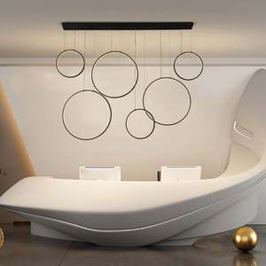 Lustre de plafond LED 260W pour hall d'hôtel Nouveau design Pendentif commercial moderne de style européen suspendu pour un usage résidentiel - Product Image 6