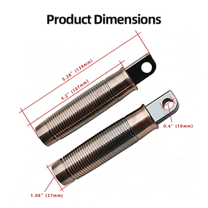 Reposapiés roscados CNC para motocicleta Harley XL883 1200 X48 Dyna Softail Road King, reposapiés delantero y trasero, negro, cromo, bronce - Product Image 2