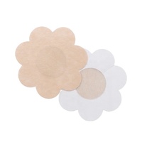 Vente en gros de cache-seins en tissu satiné ultra-mince couvre-tétons jetables sexy autocollants fleur coeur adhésif invisible sans couture