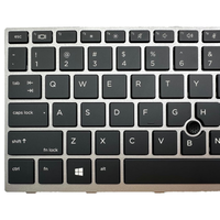 Keyboard Laptop Backlit Tata Letak AS Baru untuk HP EliteBook 730 G5 735 G5 830 G5 836 G5 735 G6 830 G6 836 G6 L13697-001