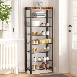 10-Tier Floor Standing Shoe <b>Rack</b> Large Capacity Shoe Storage Organizer Shelf for Entryway Hallway Front Door - Product Image 5