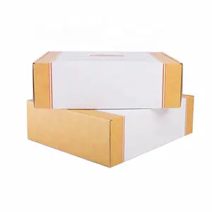 Boîte en papier kraft personnalisé marron, emballage avec logo personnalisé, 100 pièces