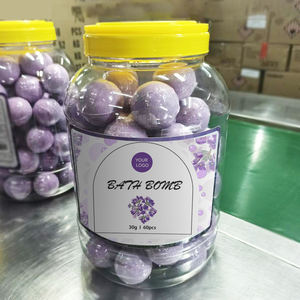 도매 거품 목욕 용품 비건 에센셜 오일 스파 피즈 거대한 녹색 목욕 폭탄 - Product Image 2