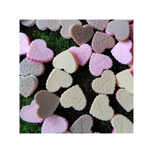 3D Hình Trái Tim Bánh Sandwich Cookies Flat Back Nhựa Mô Phỏng Thực Phẩm DIY Scrapbooking Điện Thoại Trường Hợp Trang Trí Thủ Công - Product Image 5