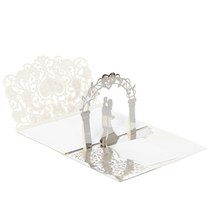 Cartes de mariage pré<span class=keywords><strong>d</strong></span>écoupées vierges en stock, cartes 3D, lot de quatre pièces, enveloppes de mariage, cartes <span class=keywords><strong>d</strong></span>'<span class=keywords><strong>invitation</strong></span> - Product Image 6