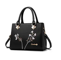 Benutzer definiertes Logo Luxus Design Mode Leder Leder Handtasche Damen Einkaufstasche Lässig Große Kapazität Damen handtasche