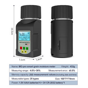 เครื่องวัดความชื้นเมล็ดพืชดิจิตอลอัจฉริยะ A.ZESHUN หน้าจอ LCD ความสว่างสูง ความแม่นยำ <0.5% สำหรับพืชผล 25 ชนิด รวมถึงข้าวสาลี ข้าวโพด ถั่วเหลือง กาแฟ - Product Image 3