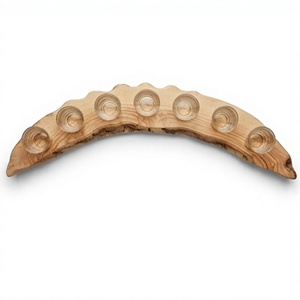 Support en bois courbé haut de gamme fait main, rustique, pour présentation de boissons, idéal pour le salon - Product Image 3