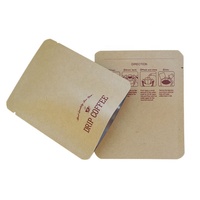 Sachets d'Échantillons d'Emballage en Papier Kraft Trois Côtés Scellés d'Usine pour Thé Vert, Café et Snacks, Sacs d'Emballage en Aluminium