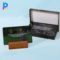 Cartes d'affirmation personnalisées haut de gamme pour femmes, coffret cadeau, papier cartonné, pelliculage mat, écologique, livraison rapide, logo personnalisé