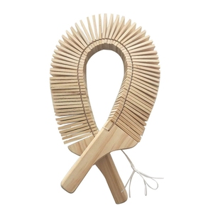 Wholesale Natural Wood Ratchet Sounder Handheld Wooden Rattle Teaching Aid For Kindergarten <b>Musical</b> Rhythm Instrument - Product Image 1