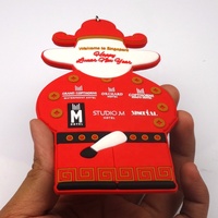 Porte-clés personnalisé 2d/3d en caoutchouc et silicone, prix d'usine, nouveau moule, personnalisé, en pvc souple avec logo, 5 pièces