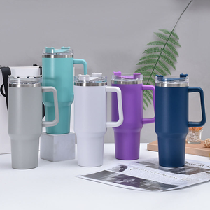 1200Ml Tư Nhân Khuôn 40Oz Thép Không Gỉ Chân Không Cách Nhiệt Cốc Có Nắp Đậy Và Rơm Cho Nước Đá Trà Hoặc Cà Phê - Product Image 5